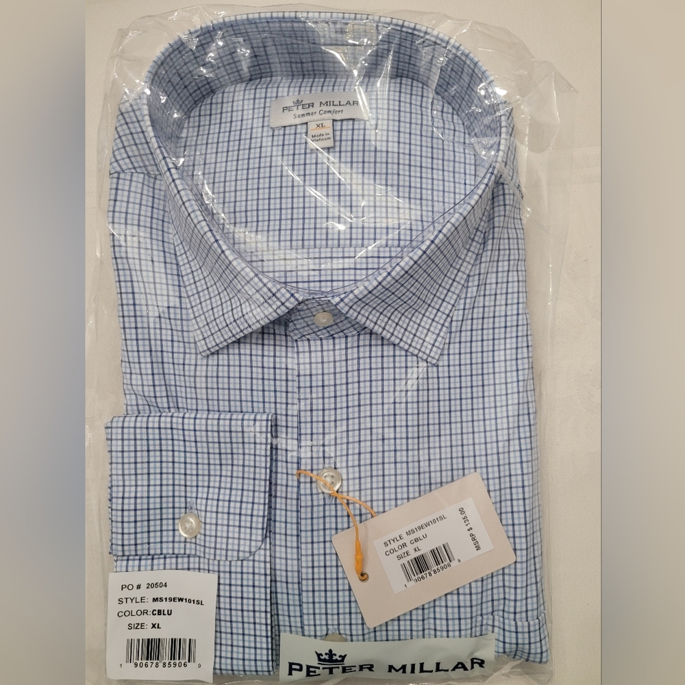 XL Peter Millar NWT mens dress shirt